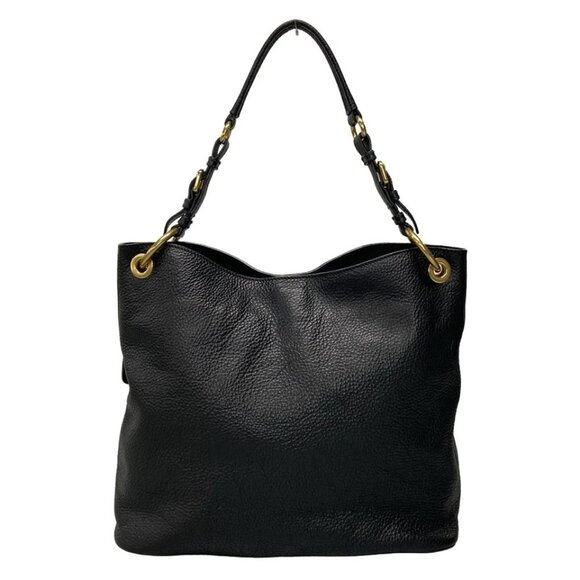 PRADA - Black Leather Shoulder Bag 807-061625 - Picture 2 of 14